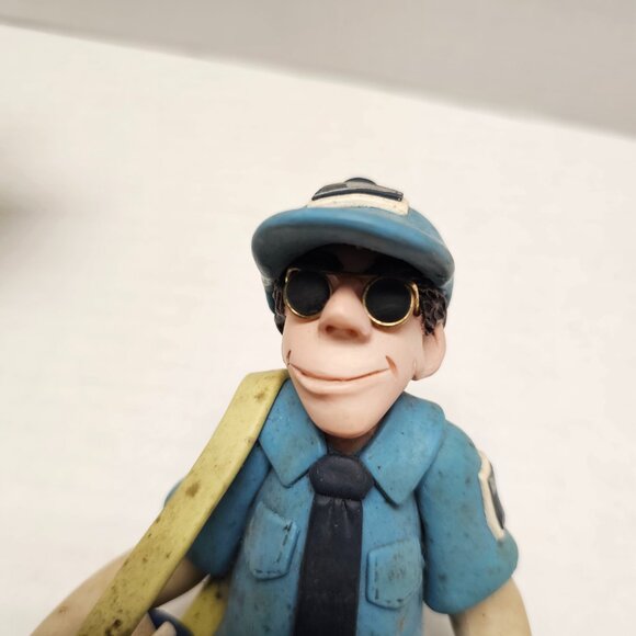 Decor Display Male Postal Worker Man Post Office D. Manning Art Shelf Sitter - Picture 7 of 7